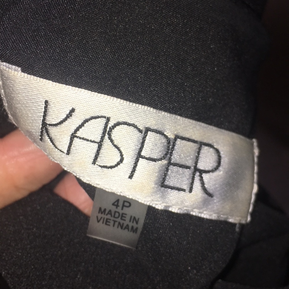 kasper black dress